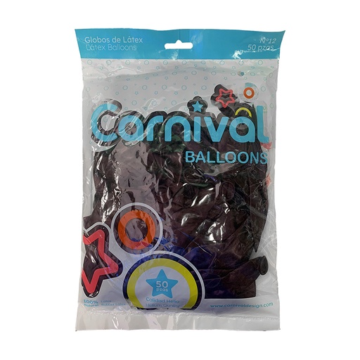 [CA-G50-VIPER] GLOBOS DE 50 VINOTINTO PERLADO 