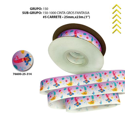 [76600-25-314] GROSS #5 FANTASIA - SIRENA FUCSIA/LILA