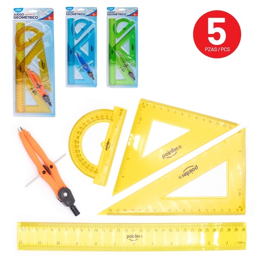 [RU-030C] JUEGO GEOMETRICO x 5 PZAS