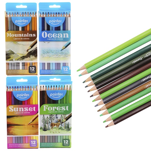 [BT-HCP-4S] LAPICES DE COLORES x 12