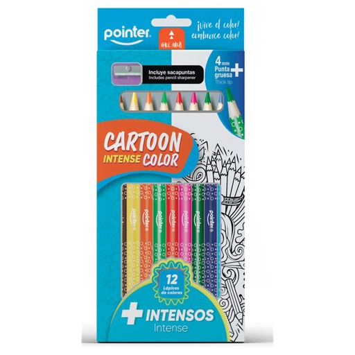 [RCPS-12DS] LAPICES DE COLORES x 12 (4.0 MM)