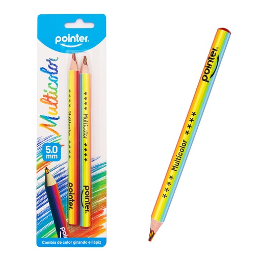 [HCP-2JB] LAPIZ ARCO IRIS JUMBO x 2