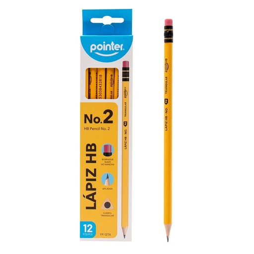[YP-12TA] LAPIZ HB No.2 x 12 pzas.