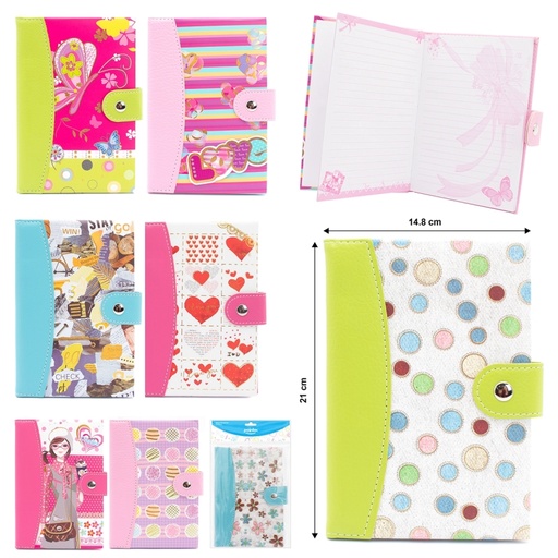 [NB-1706-A5] LIBRETA DE APUNTES CON BROCHE - A5 80 HOJAS DE COLORES