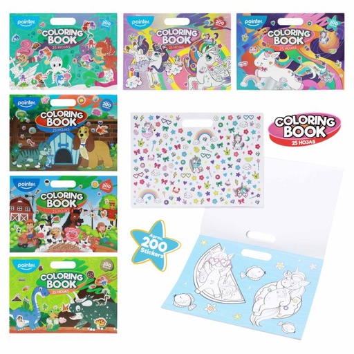 [DB-2382] LIBRO DE COLOREAR CON STICKERS