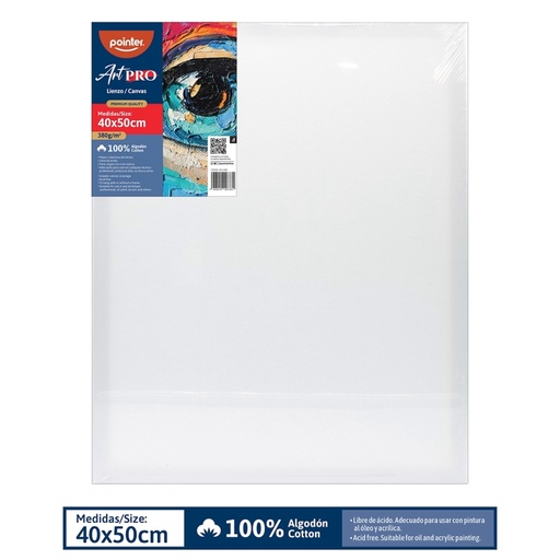 [HCA-4050] LIENZO BLANCO - 40x50CM