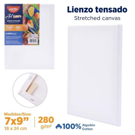 [CA-1824] LIENZO BLANCO - 18x24CM