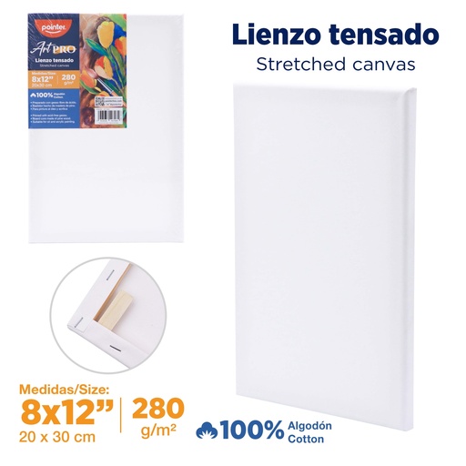 [CA-2030] LIENZO BLANCO 20 x 30cm