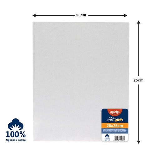 [LN-2025-W] LIENZO BLANCO 20x25 cm