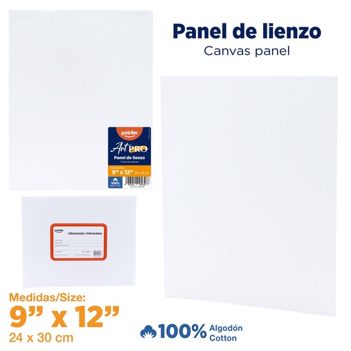 [LN-2430-W] LIENZO BLANCO - 24x30CM