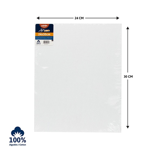 [LN-2430-W] LIENZO BLANCO 24x30 cm