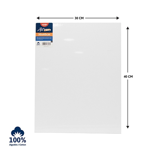 [LN-3040-W] LIENZO BLANCO 30 x 40cm