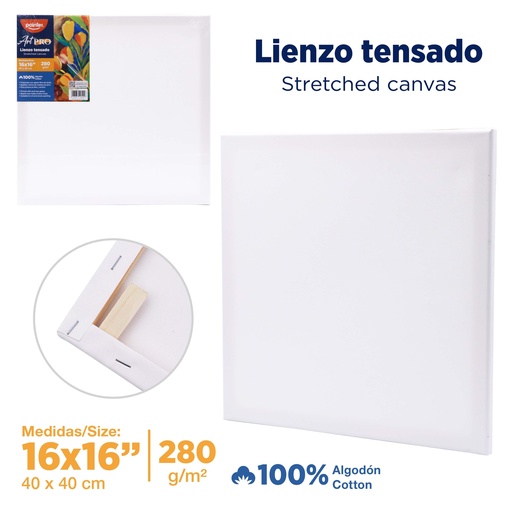 [CA-4040] LIENZO BLANCO 40 x 40cm