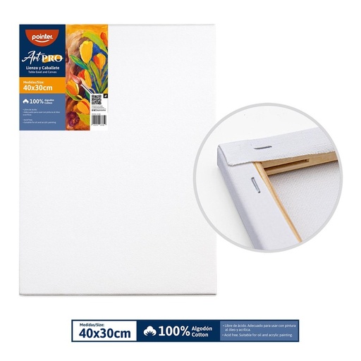 [CA-4030] LIENZO BLANCO 40x30cm