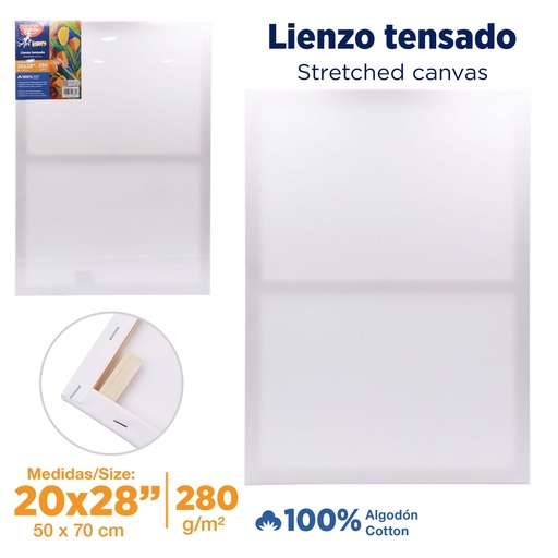 [CA-5070] LIENZO BLANCO - 50x70CM