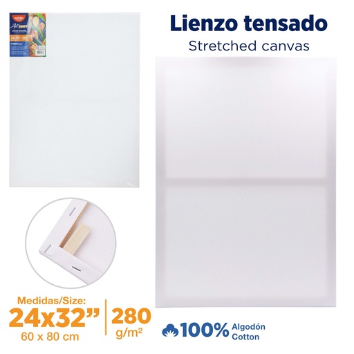 [CA-6080] LIENZO BLANCO - 60x80CM