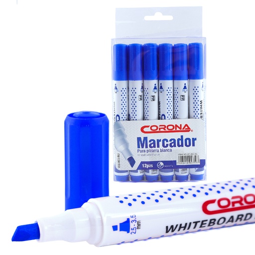 [WB-803-BU] MARCADOR P/PIZARRA BLANCA AZUL 