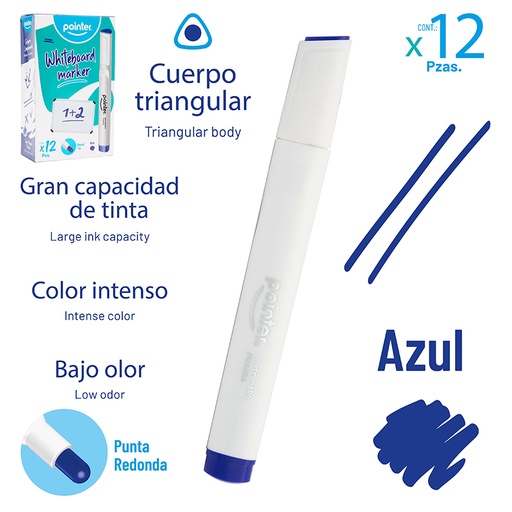 [WBM-80-A] MARCADOR PARA TABLERO (AZUL)