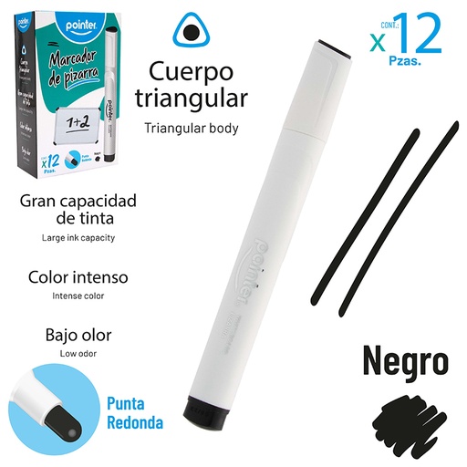 [WBM-80-N] MARCADOR PARA TABLERO (NEGRO)