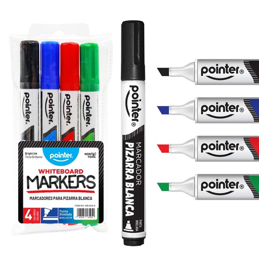 [WB-803-S] MARCADOR PARA TABLERO X4 PZAS.