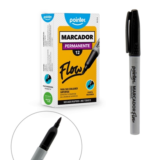 [MK-1712-N] MARCADOR PERMANENTE X12 PZAS