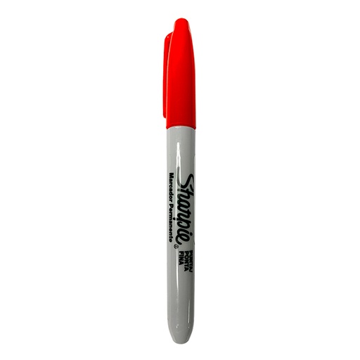 [30002B] MARCADOR PERMANENTE PUNTA FINA ROJO