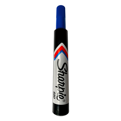 [V302023] MARCADOR PERMANENTE PUNTA BISELADA 680 AZUL 