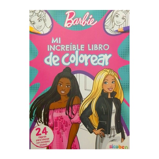[6014417165195ME] MI INCREIBLE LIBRO DE COLOREAR BARBIE