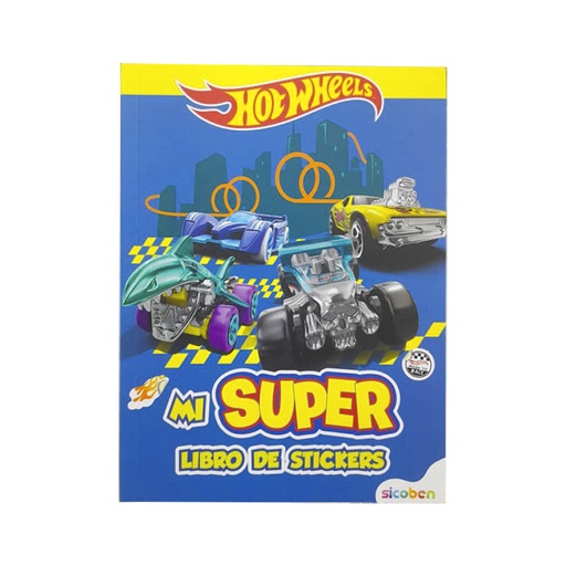 [6014417168110ME] MI SUPER LIBRO STICKERS HOTWHEELS 