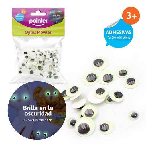 [ANC-22110] OJITOS MOVILES PARA MANUALIDADES NEON