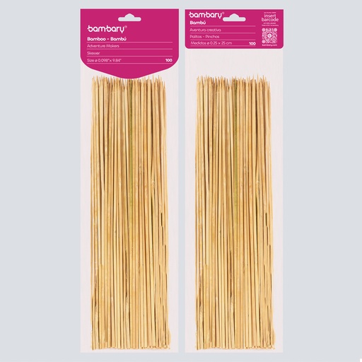 [324-8215/740] PALITOS DE MADERA x100UND