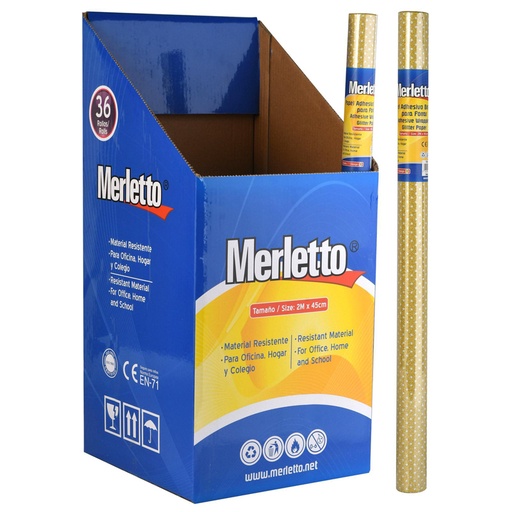 [780-4582483] PAPEL CONTAC LUNARES DORADOS BRILLANTE 