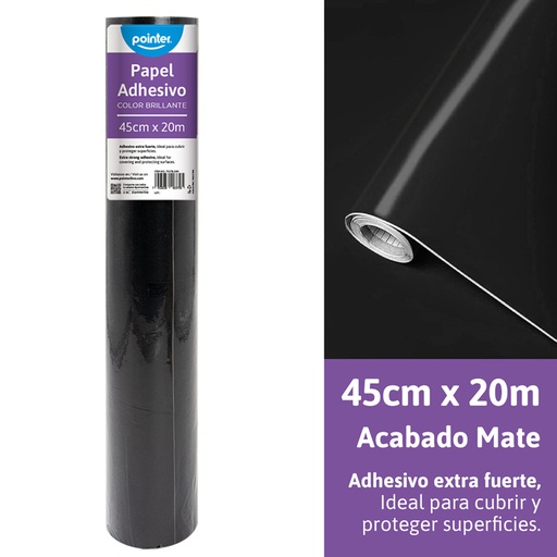 [7016B-20M] PAPEL CONTAC NEGRO X1M