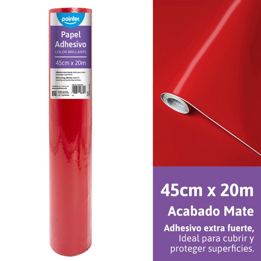 [7007B-20M] PAPEL CONTAC ROJO 