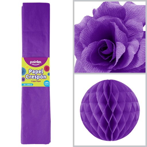 [CP-725] PAPEL CREPE - MORADO (50x200CM)