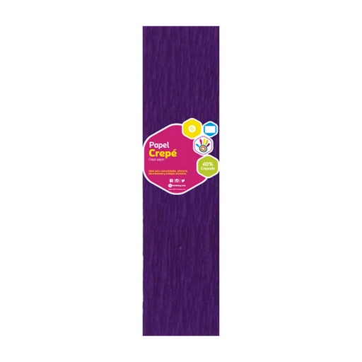 [107-0250/540] PAPEL CREPE MORADO - 50CM x 2M