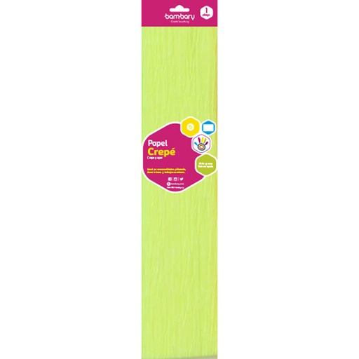 [107-3060/998] PAPEL CREPE NEON AMARILLO