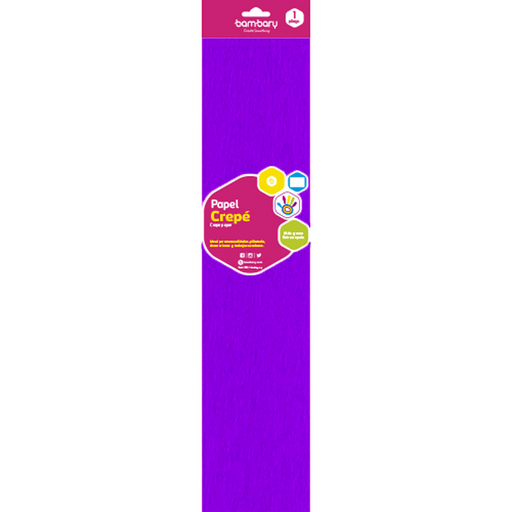 [107-0250/565] PAPEL CREPE VIOLETA - 50CM x 2M