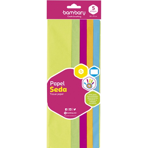 [117-7040/096] PAPEL SEDA NEON UND 50x70CM