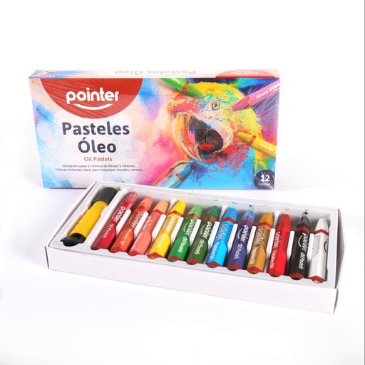 [PT-1612] PASTEL AL OLEO x 12 COLORES
