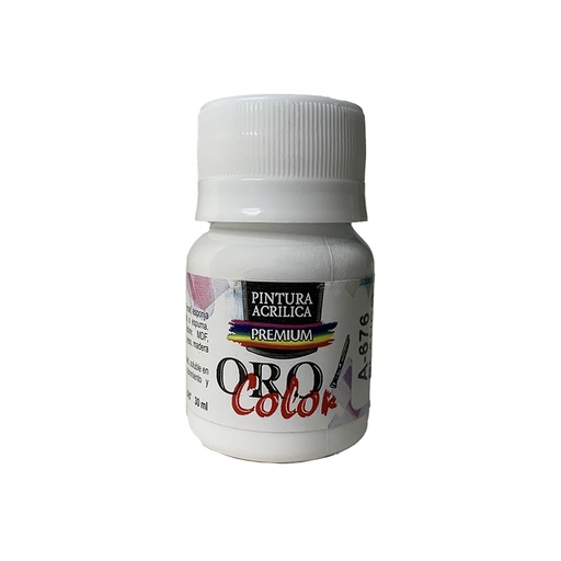 [A-676-30] PINTURA ACRILICA PREMIUM BLANCO 30ML