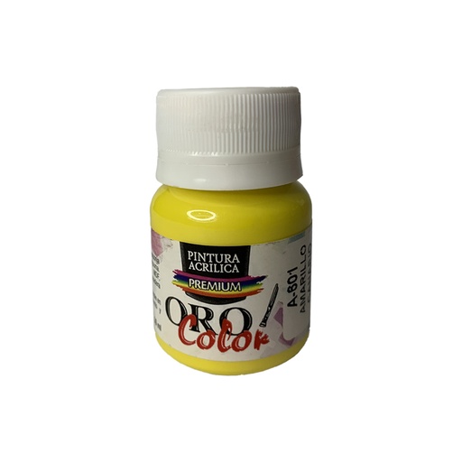 [A-601-30] PINTURA ACRILICA PREMIUM AMARILLO CANARIO 30CM