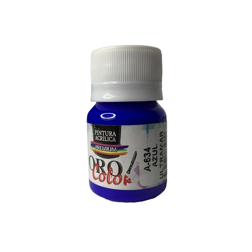 [A-634-30] PINTURA ACRILICA PREMIUM AZUL ULTRAMAR 30CM