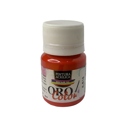 [A-618-30] PINTURA ACRILICA PREMIUM ROJO FUEGO 30CM