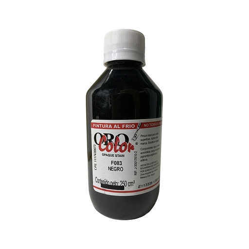 [F083-250] PINTURA AL FRIO NEGRA 250CM