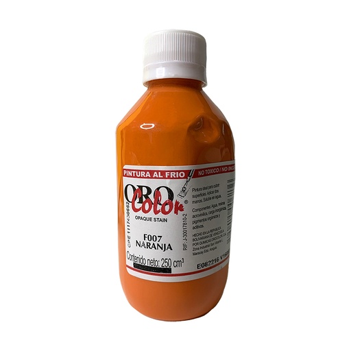 [F007-250] PINTURA AL FRIO NARANJA 250ML
