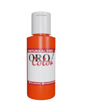 [F128-60] PINTURA AL FRIO NARANJA FLUORESCENTE 60ML 