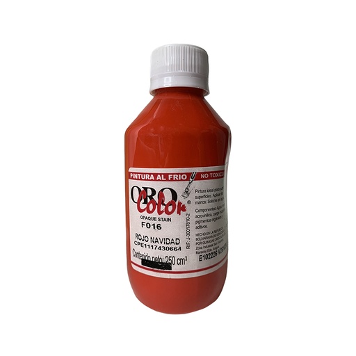 [F016-250] PINTURA AL FRIO ROJO NAVIDAD 250ML