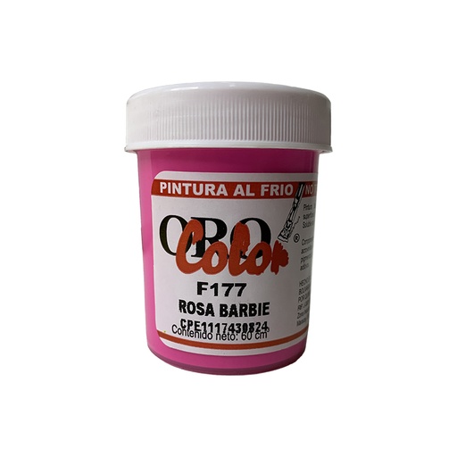 [F177-60] PINTURA AL FRIO ROSA BARBIE 60ML