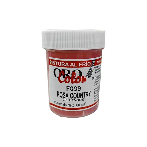 [F099-60] PINTURA AL FRIO ROSA COUNTRY 60ML